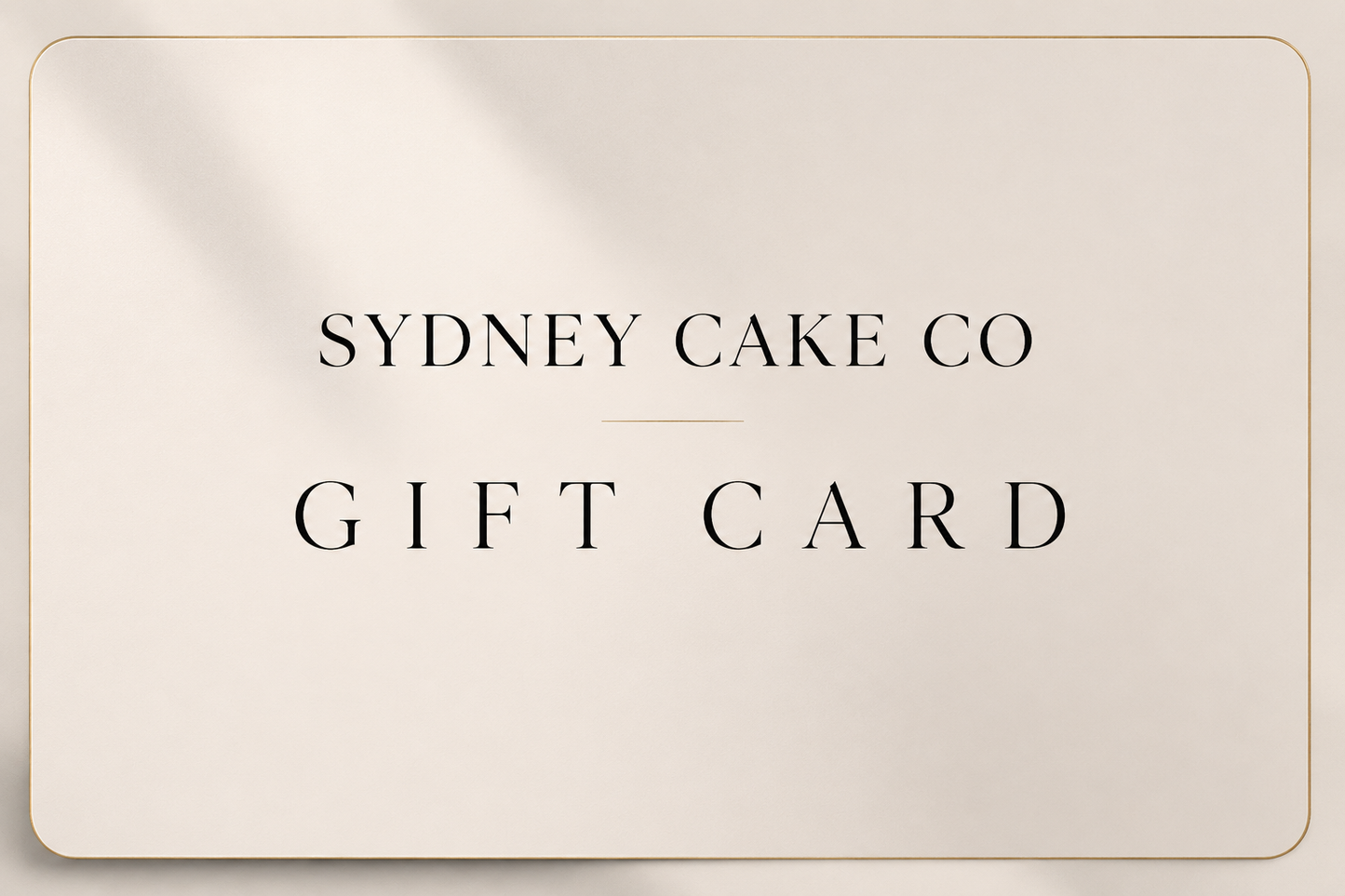 Sydney Cake Co Gift Card