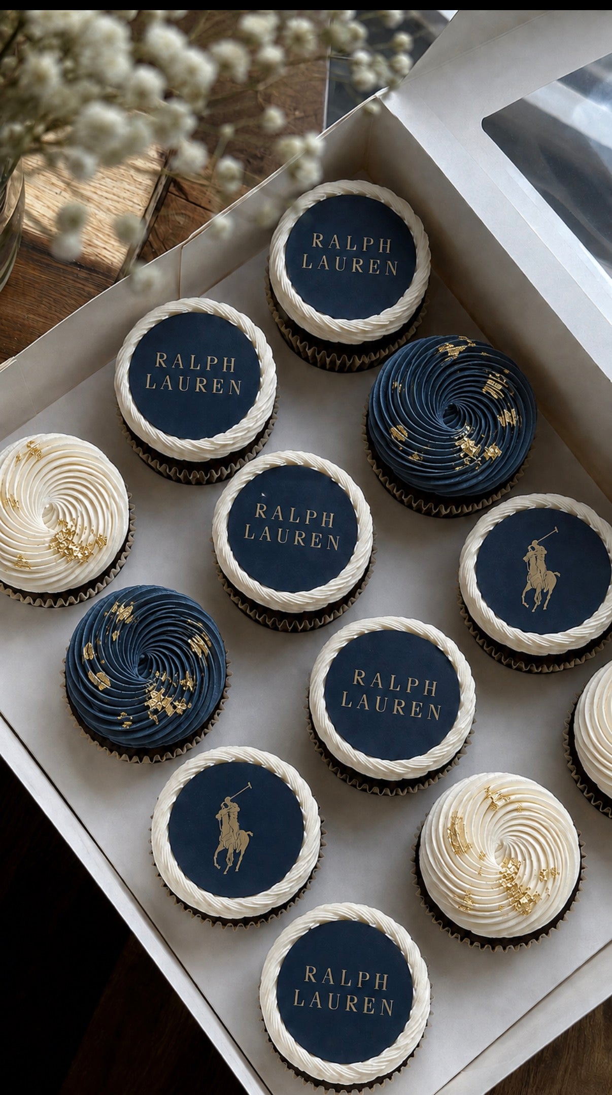 Corporate Logo Cupcakes
