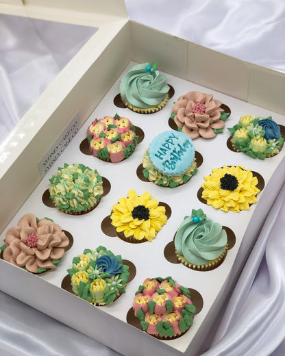Floral cupcake