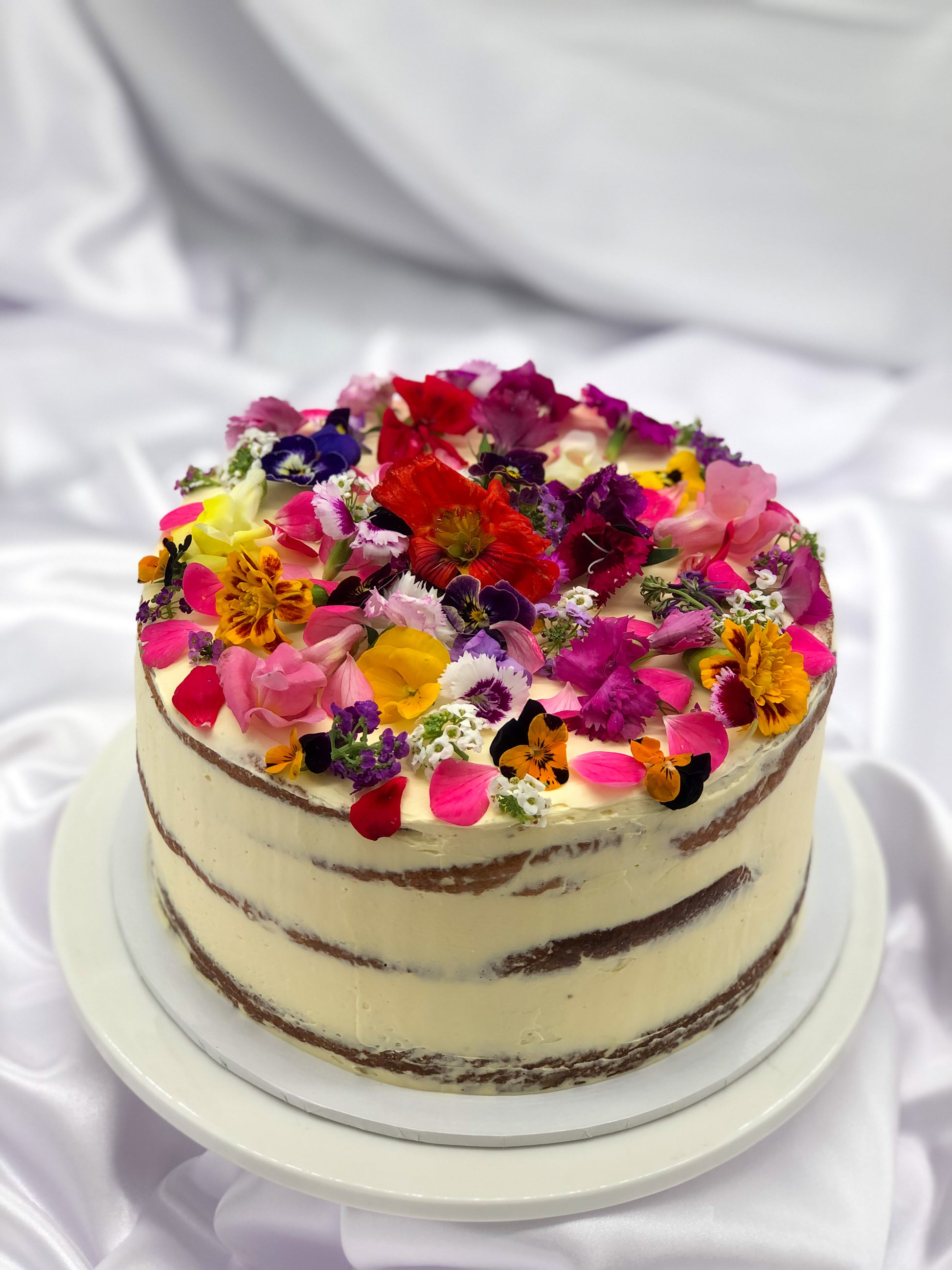 Edible Flower Cake – Sydney Cake Co