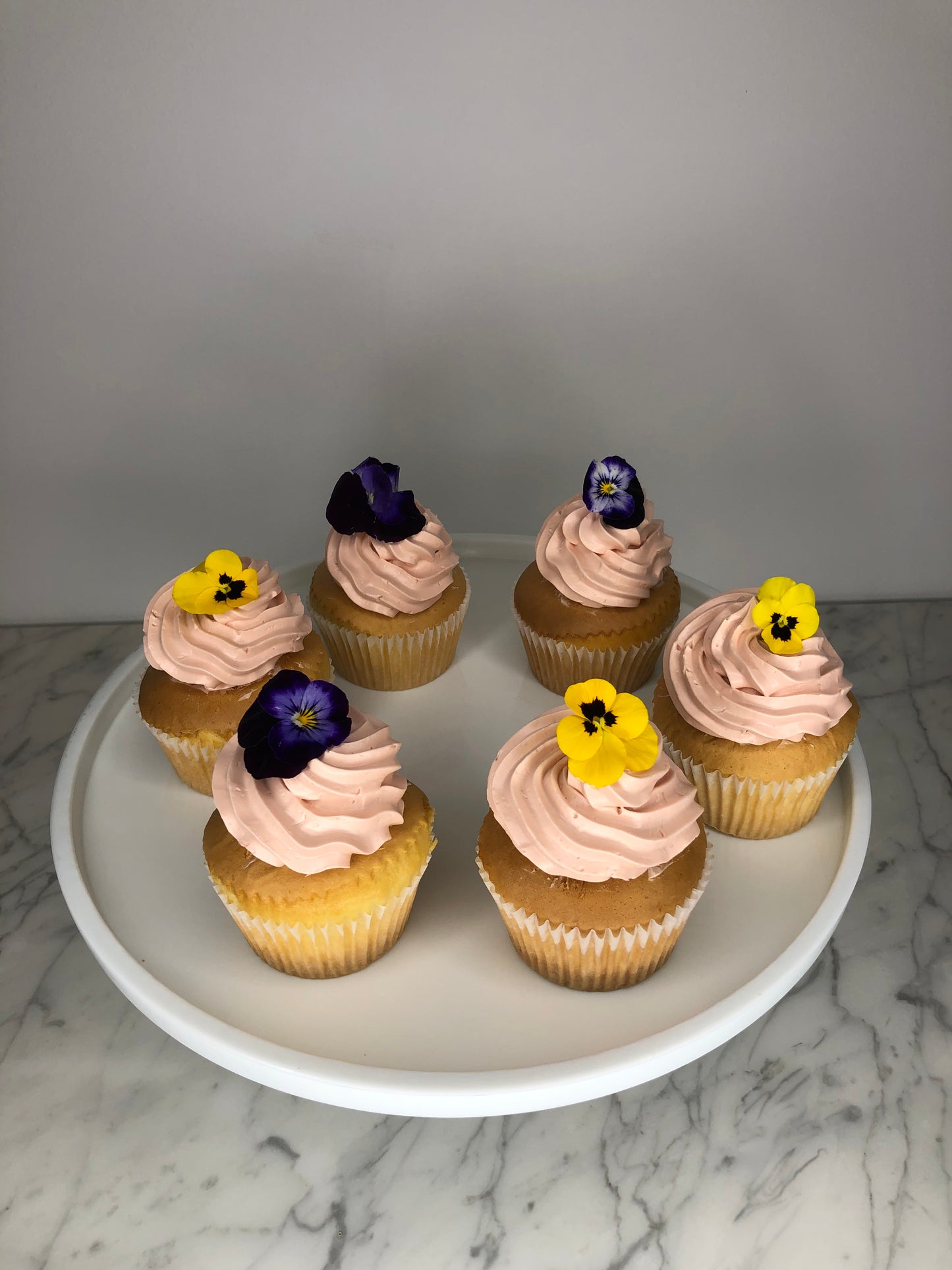 Edible Flower Cupcake