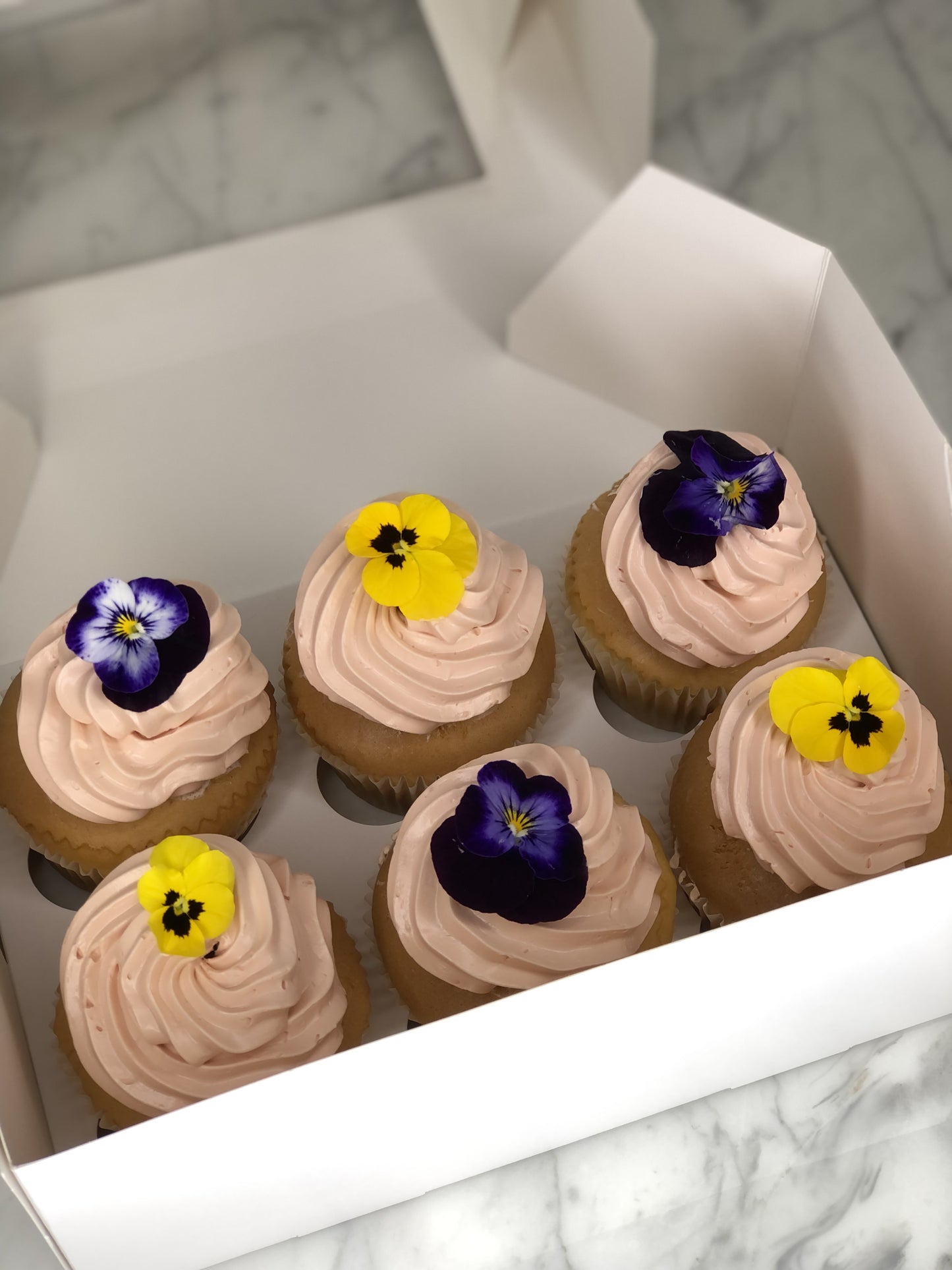 Edible Flower Cupcake
